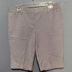 Express Women's Vintage Pinstripe Bermuda Shorts